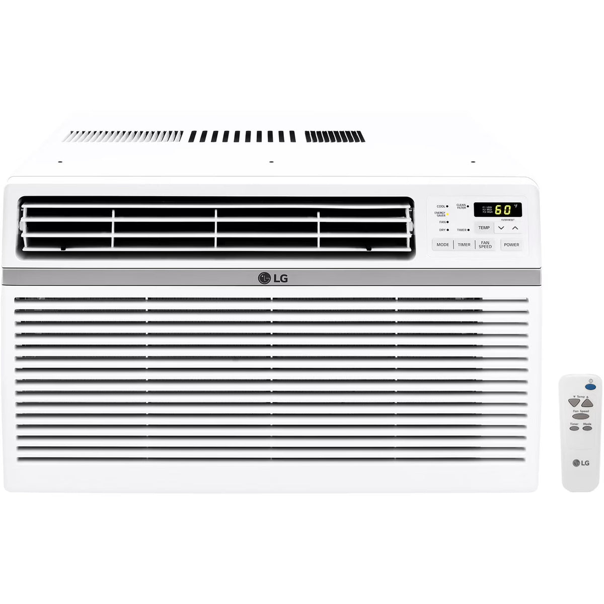 LG 8, 000 BTU 340 Sq Ft Window Air Conditioner with Remote Control, White, LW8016ER