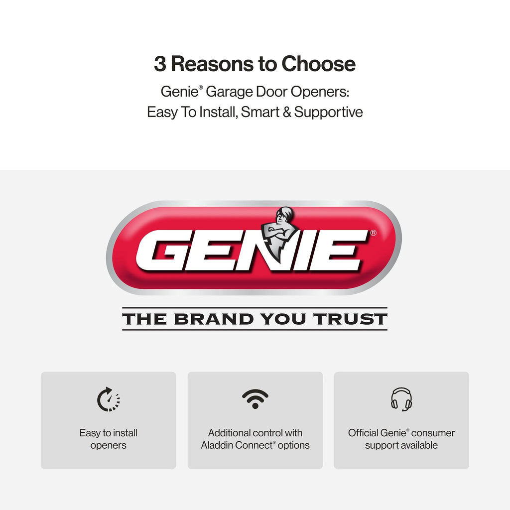 Genie Chain Drive 750 3/4 Hpc Garage Door Opener W/Battery Backup - Heavy Duty