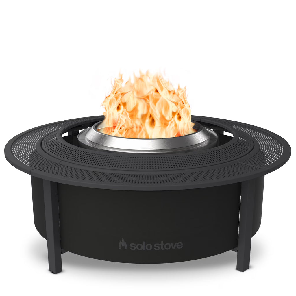 Solo Stove Fire Pit Surround Tabletop, Small Elevation for Ranger and Bonfire Wood Burning Outdoor Fire Pit, Powder