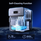Simzlife Sphere Ice Maker, 10 Pcs/Hour, 150 Pcs/Day, Clear Ice Ball Maker with Enhanced Insulation, with LCD Touch
