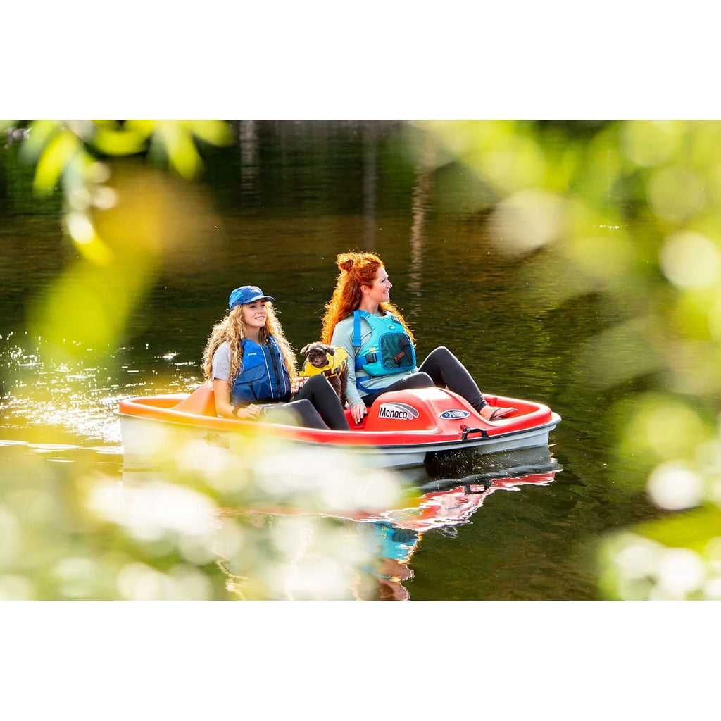 Pelican Sport - PEDAL BOAT MONACO - Adjustable 5 Seat Pedal Boat, Red/White