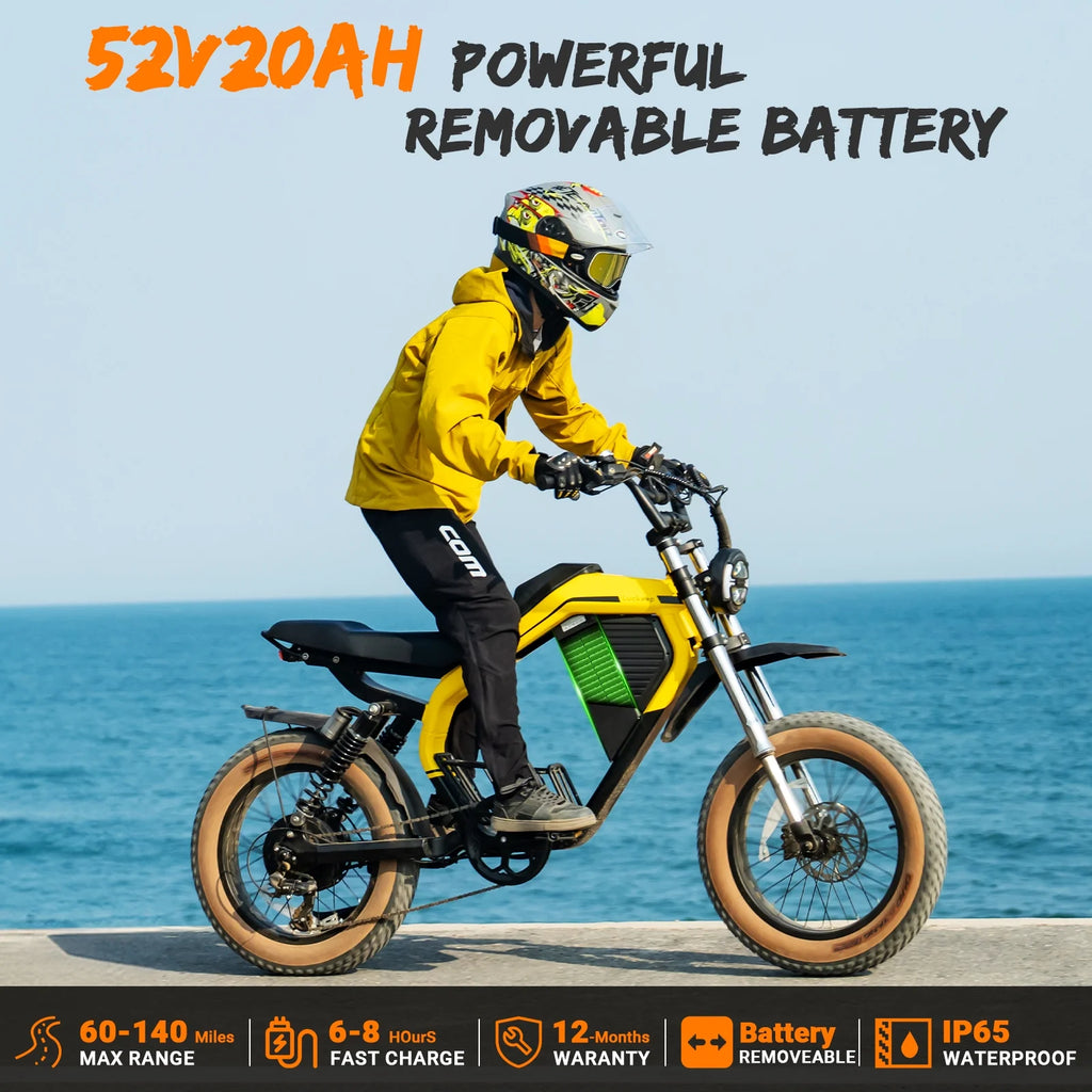 Luckeep M5 Electric Bike for Adults/Teen, 1500W Peak Motor, Max 32MPH, 48V 15AH Battery, Max 60 Miles Electric