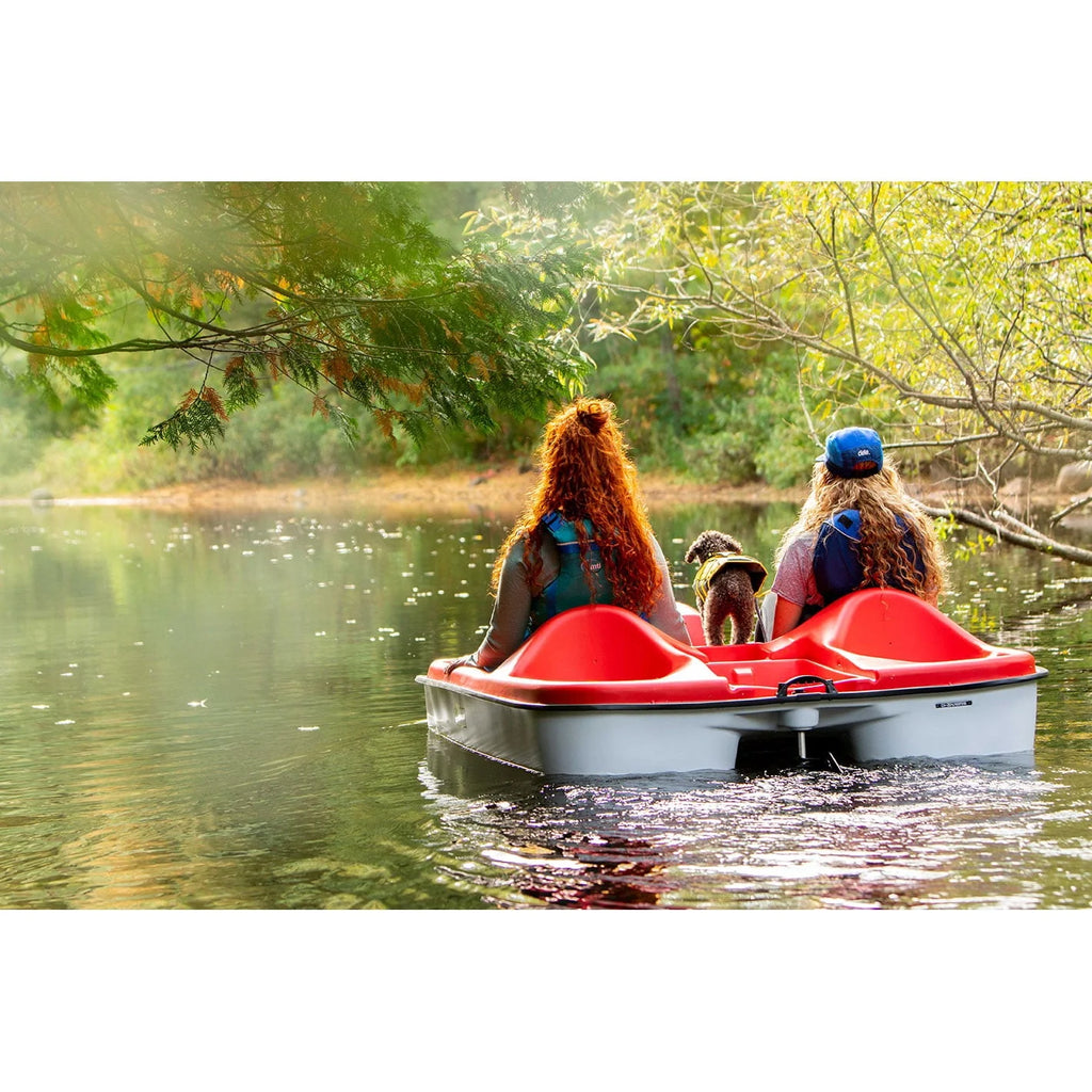 Pelican Sport - PEDAL BOAT MONACO - Adjustable 5 Seat Pedal Boat, Red/White