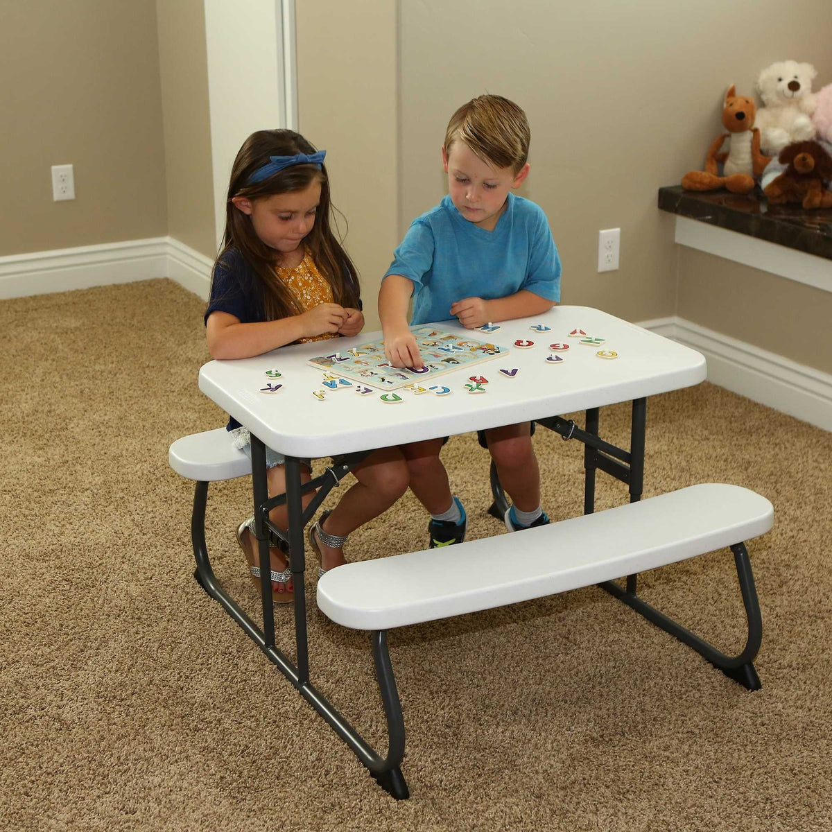 Lifetime Children'S Picnic Table, White Granite (60239)
