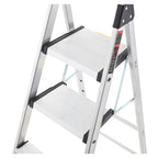 Gorilla Ladders Removable Dual Platform Heavy Duty Ladder with Project Bucket, 5.5 Ft, Aluminum, Multicolor