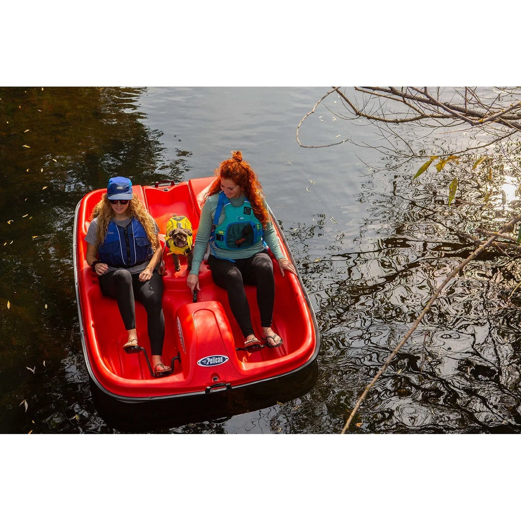 Pelican Sport - PEDAL BOAT MONACO - Adjustable 5 Seat Pedal Boat, Red/White