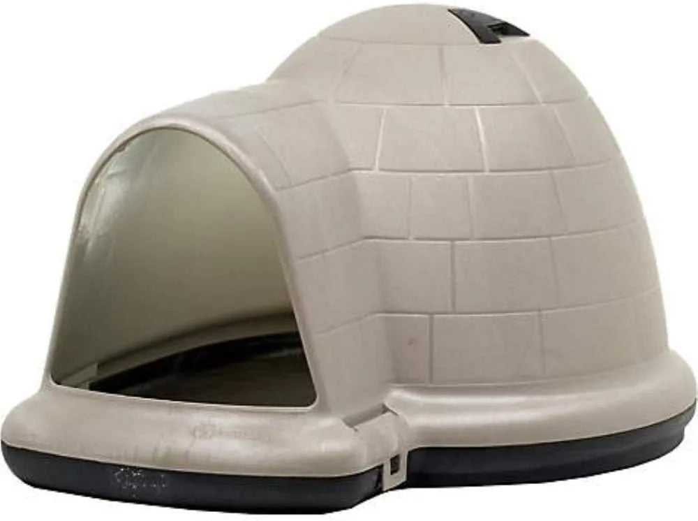 Petmate Indigo Dog House (Igloo Dog House. Made in USA with 90% Recycled Materials. All-Weather Protection Pet
