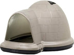 Petmate Indigo Dog House (Igloo Dog House. Made in USA with 90% Recycled Materials. All-Weather Protection Pet