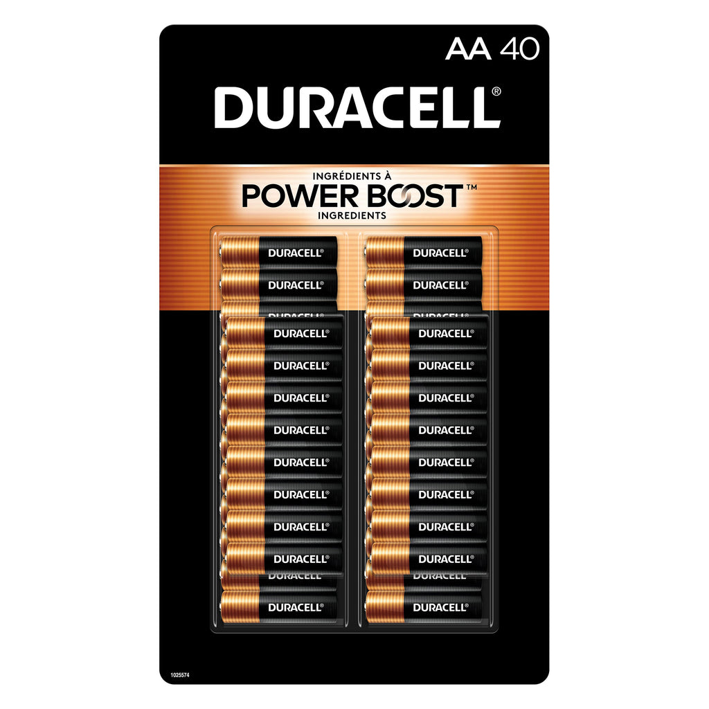 Duracell Coppertop Alkaline AA Batteries, 40 - Count