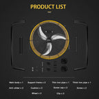 Simple Deluxe 24 in 3 Speed 4700 CFM Metal Drum Fan
