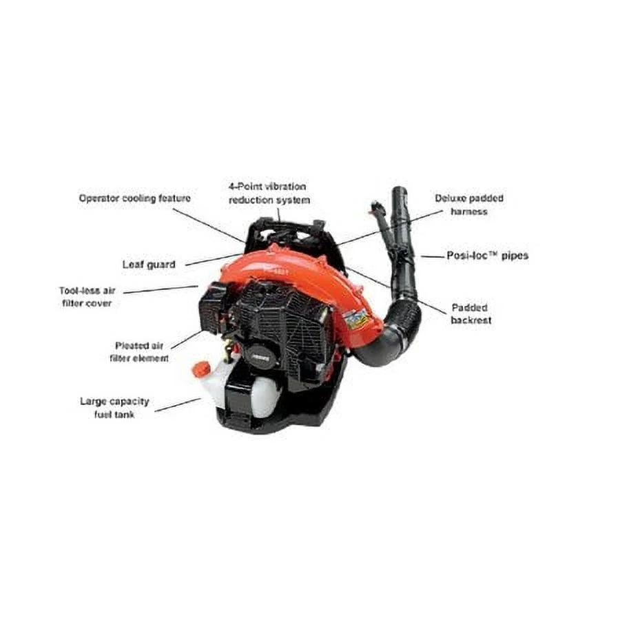 ECHO PB - 580T Backpack Leaf Blower, Gas, 510 Cfm, 215 Mph