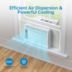 GAOMON Smart 6000 BTU Window Air Conditioner - WiFi - Enabled AC with Remote & App Control, Timer, Sleep Mode, Easy