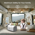 Waykar 4500BTU Portable Air Conditioner for Tent, Camping, RV, 130 Sq. Ft., Low Noise, Remote Control