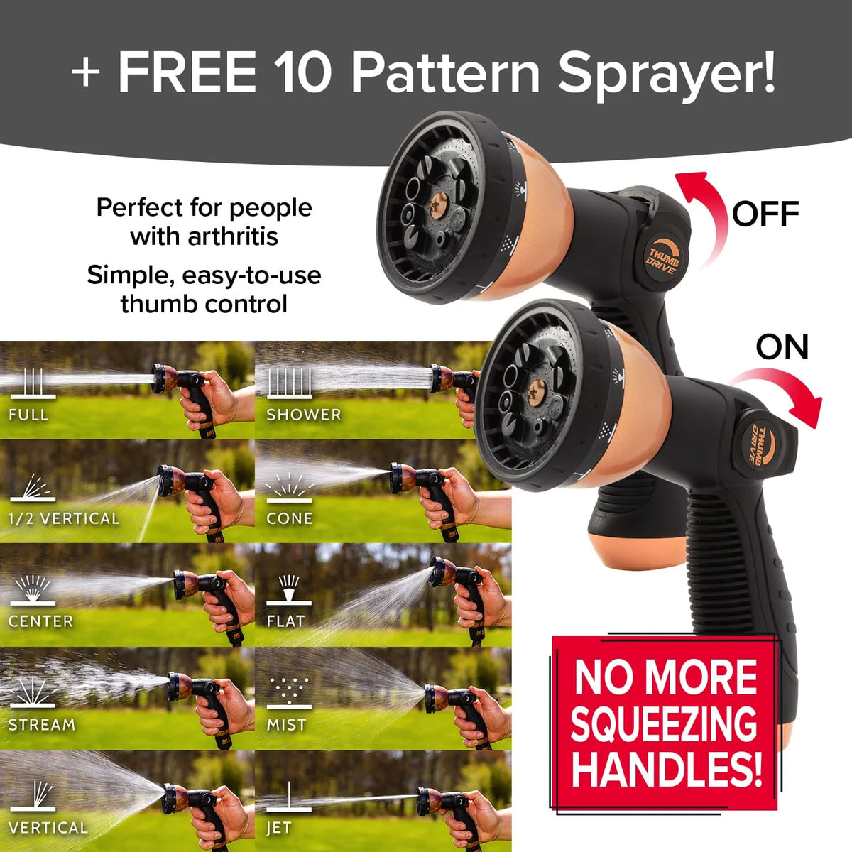 Copper Bullet by Pocket Hose, 3/4" Ultra - Light x 100 Ft Expandable Garden Hose with Spray Nozzle