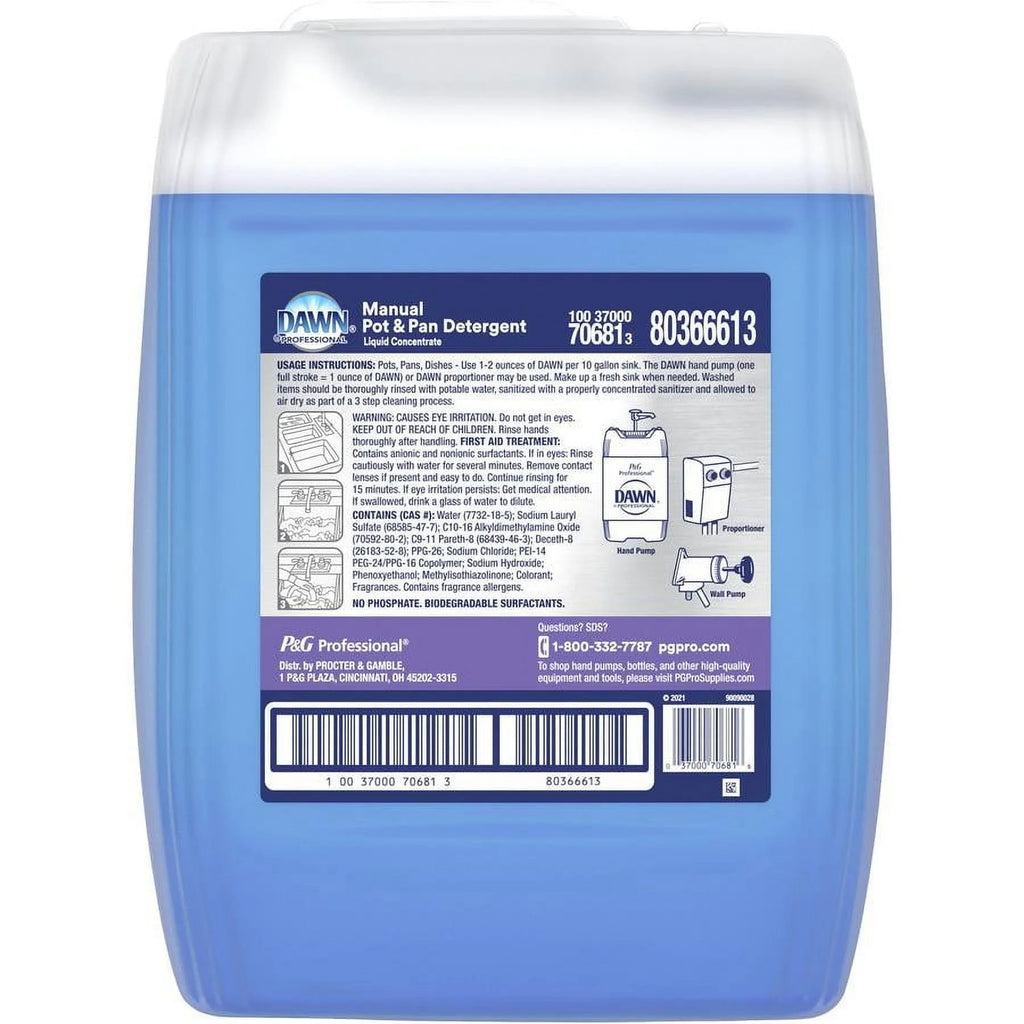 Dawn Professional Manual Pot/Pan Dish Detergent, Original Scent, Five Gallon Cube