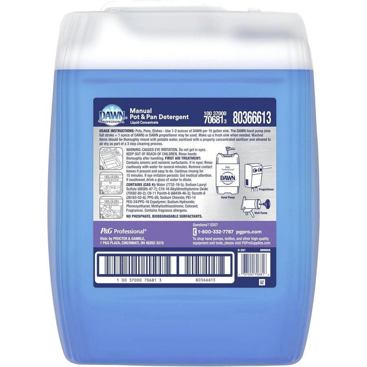 Dawn Professional Manual Pot/Pan Dish Detergent, Original Scent, Five Gallon Cube