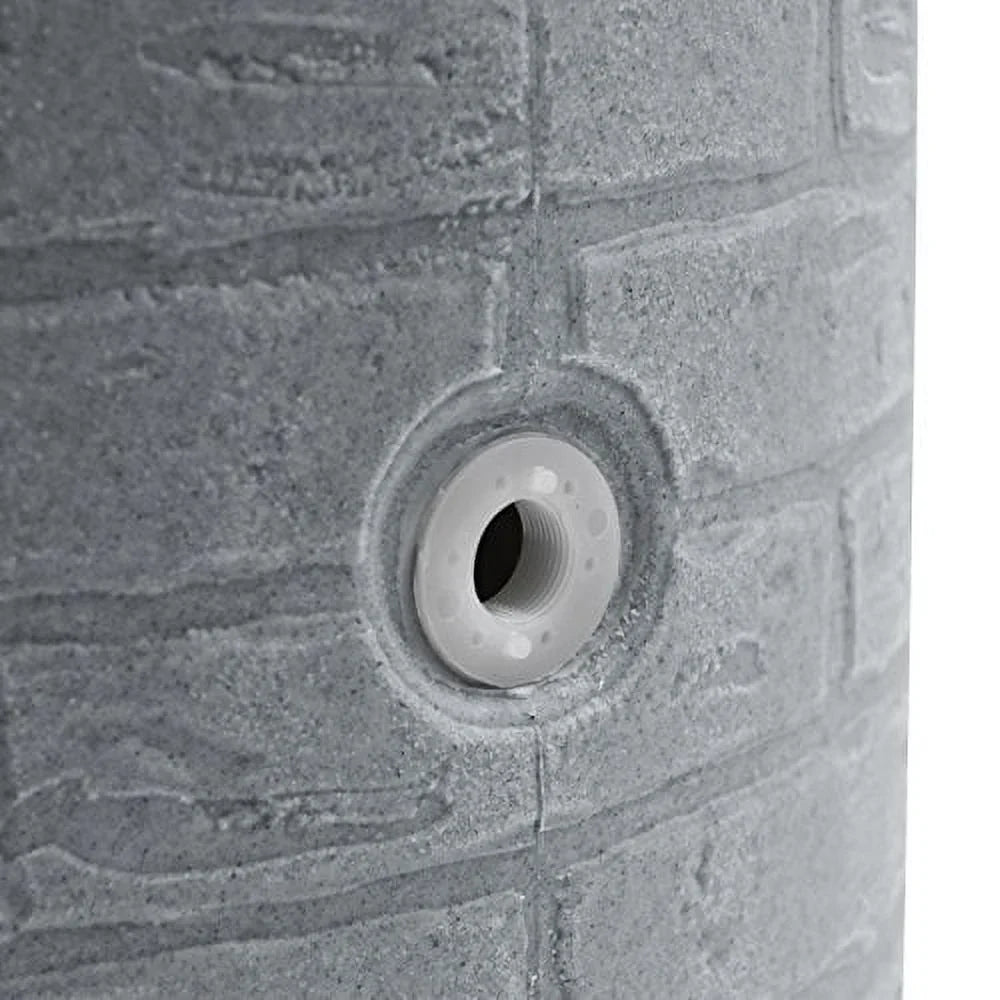 Good Ideas IMP - D50 - DAR Impressions Downton Rain Saver Rain Barrel, 50 Gallon, Dark Granite