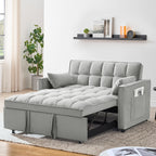 55 in Convertible Futon Sofa Bed, Modern Loveseat Sleeper Sofa Couch with Pull - Out Sofa Bed for Living Room, Small
