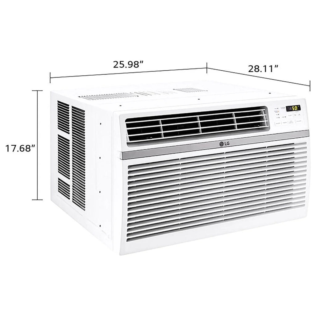 LG 8, 000 BTU 340 Sq Ft Window Air Conditioner with Remote Control, White, LW8016ER