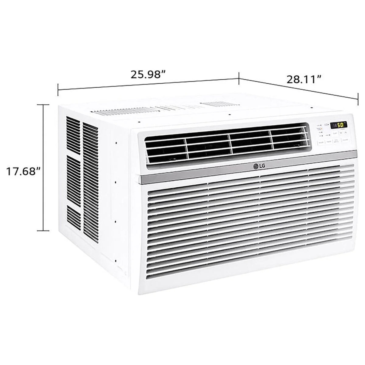 LG 8, 000 BTU 340 Sq Ft Window Air Conditioner with Remote Control, White, LW8016ER