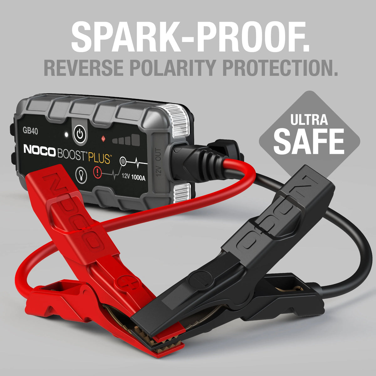 NOCO Boost Plus GB40 1000A 12V Ultrasafe Portable Lithium Jump Starter