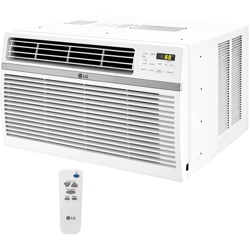 LG 8, 000 BTU 340 Sq Ft Window Air Conditioner with Remote Control, White, LW8016ER