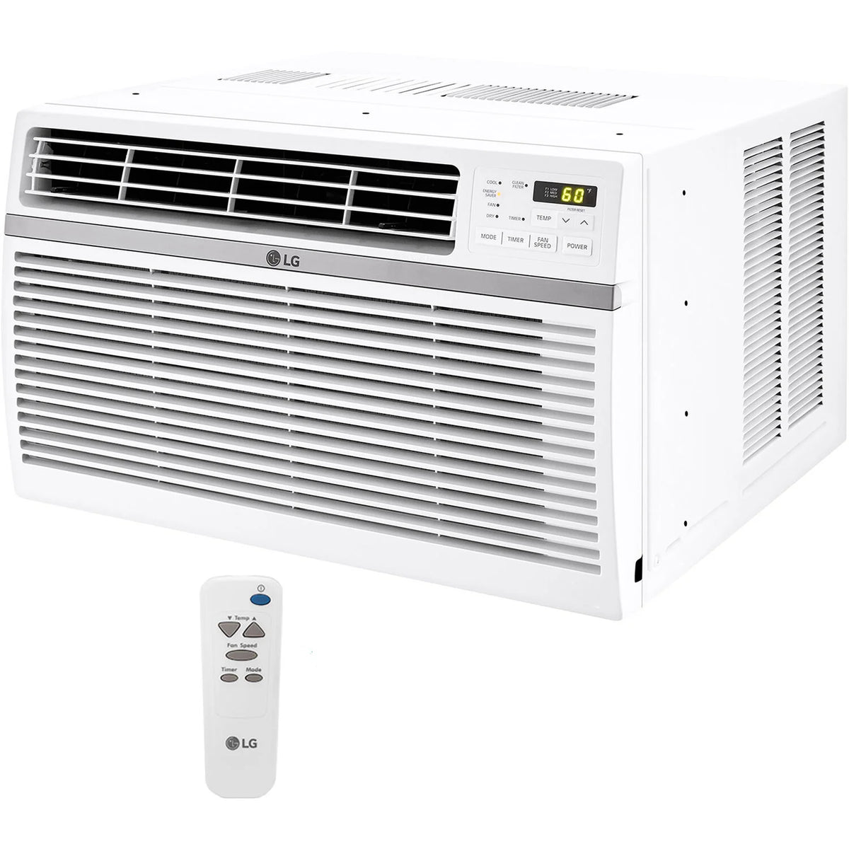 LG 8, 000 BTU 340 Sq Ft Window Air Conditioner with Remote Control, White, LW8016ER