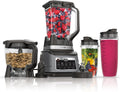 Ninja BN801 Professional Plus Kitchen System 1400 WP 5 Functions for Smoothies Chopping Dough & More with Auto IQ
