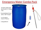 55 Gallon Emergency Water Storage Barrel Combo Pack