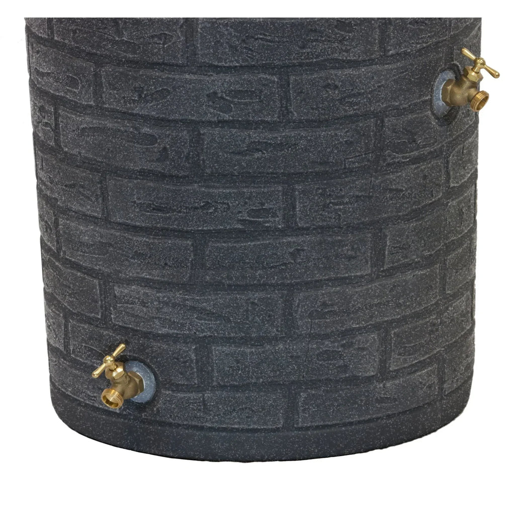 Good Ideas IMP - D50 - DAR Impressions Downton Rain Saver Rain Barrel, 50 Gallon, Dark Granite