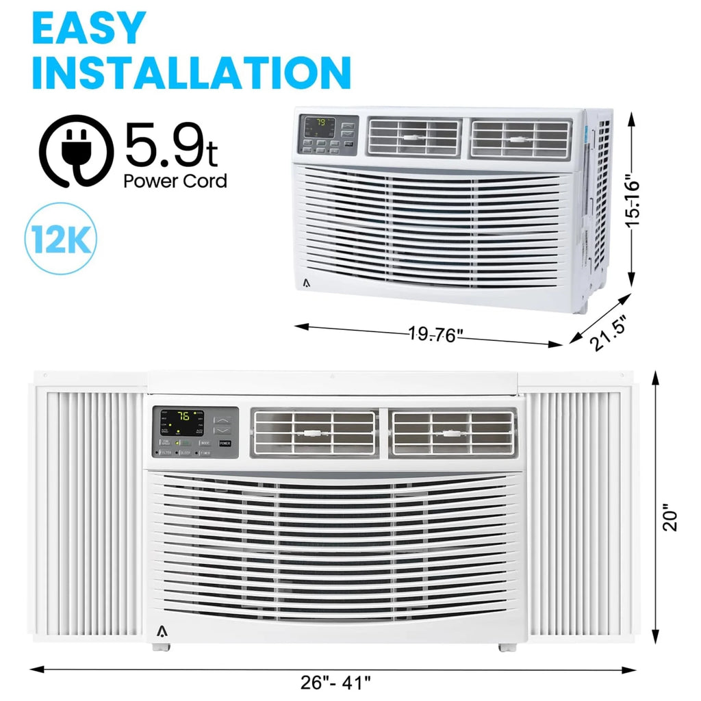 Garvee 5000 BTU Window Air Conditioner, Fast Cooling for Rooms up to 150 Sq. Ft, Window Ac Unit with 7 Level