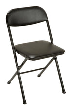 COSCO 5 - Piece Folding Set with Card Table and 4 Vinyl Padded Chairs, Black