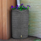 Good Ideas IMP - D50 - DAR Impressions Downton Rain Saver Rain Barrel, 50 Gallon, Dark Granite