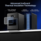 Simzlife Sphere Ice Maker, 10 Pcs/Hour, 150 Pcs/Day, Clear Ice Ball Maker with Enhanced Insulation, with LCD Touch