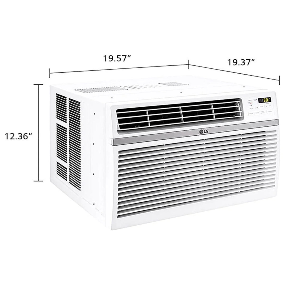 LG 8, 000 BTU 340 Sq Ft Window Air Conditioner with Remote Control, White, LW8016ER