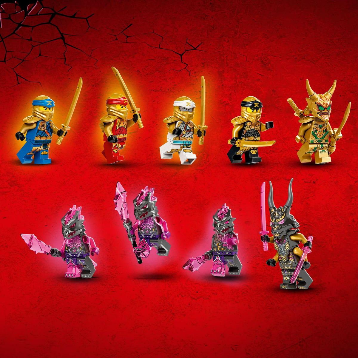 LEGO NINJAGO Lloyd'S Golden Ultra Dragon Toy for Kids. 71774 Large 4 Headed Action Figure with Blade Wings Plus 9