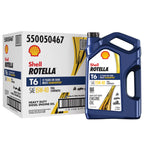(3 Pack) Shell Rotella T6 Full Synthetic 15W - 40 Motor Oil, 1 Gallon (3 Pack)