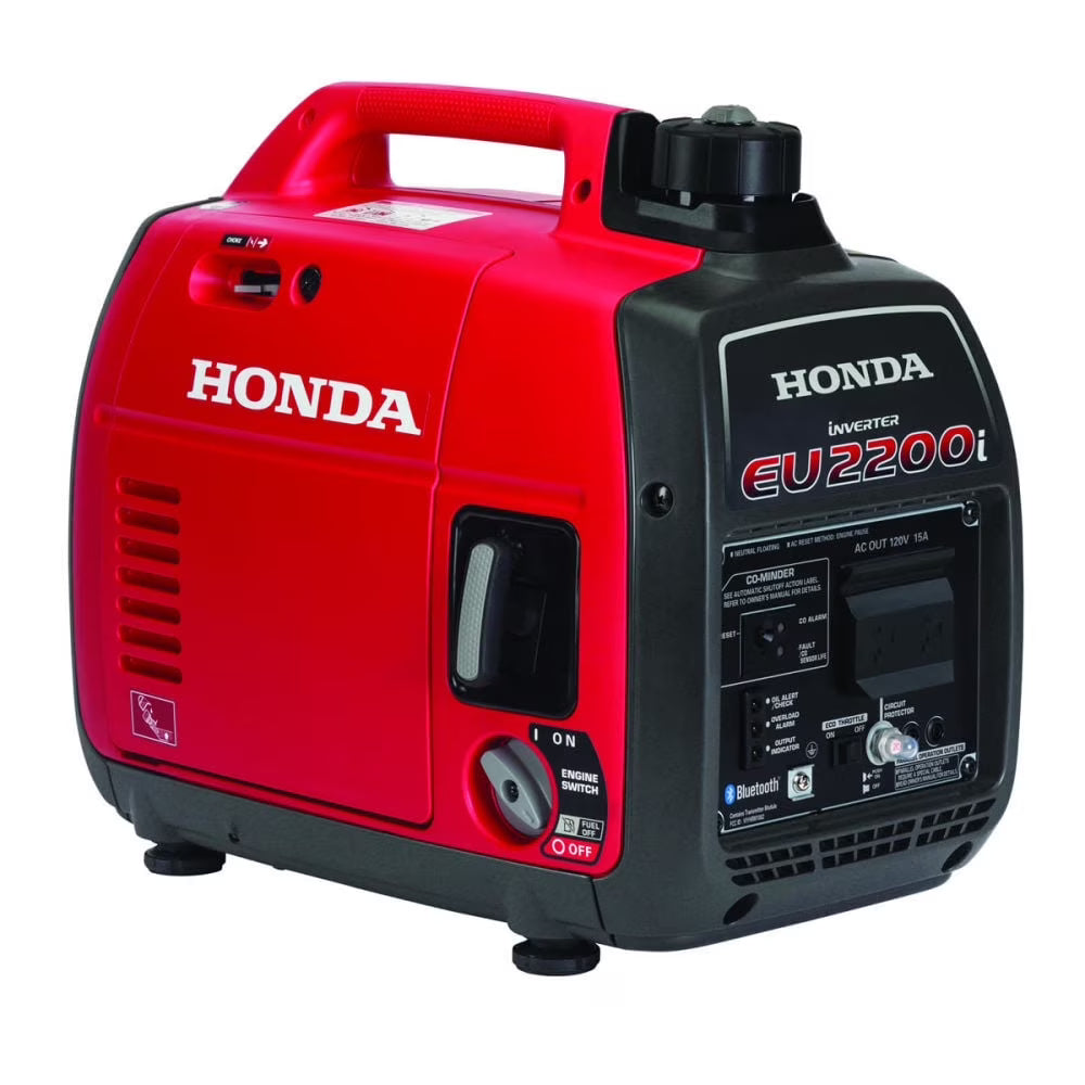 Honda 2200 - Watt Remote Stop/Recoil Start Bluetooth Super Quiet Gasoline Powered Inverter Generator with Advanced CO
