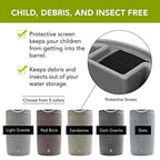 Good Ideas IMP - D50 - DAR Impressions Downton Rain Saver Rain Barrel, 50 Gallon, Dark Granite