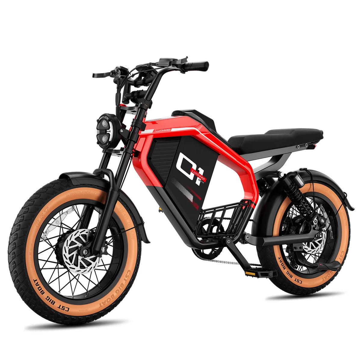 Luckeep M5 Electric Bike for Adults/Teen, 1500W Peak Motor, Max 32MPH, 48V 15AH Battery, Max 60 Miles Electric